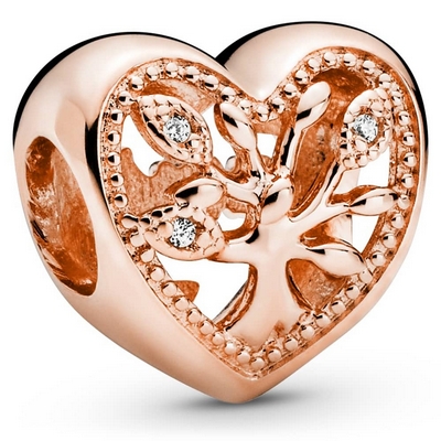 Pandora Rose srdcov� pr�vesky,charms, Family Tree Heart pr�vesok
